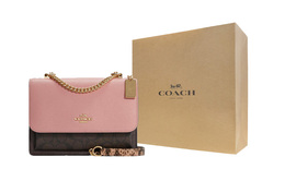 Coach Кожаная сумка через плечо на цепочке c7589-imtl9