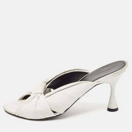 Balenciaga: Белые сандалии 