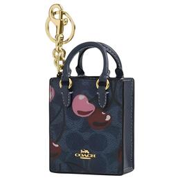 Coach Кожаный аксессуар для сумки мини женский джинсовый цвет, Denim Color cz084-imdei | denim color