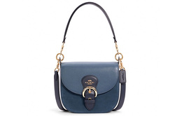 Coach Сумка Kleo из коровьей кожи женская наплечная дымчато-голубая c5688-imdei