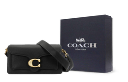 Coach Кожаная сумка кроссбод через плечо среднего размера черная ch857-b4bk