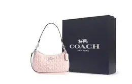 Coach Терри кожаная сумка через плечо средний размер женская розовая cy774-svb5