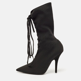 Balenciaga: Чёрные ботинки 