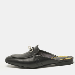 Hermes: Чёрные сабо 