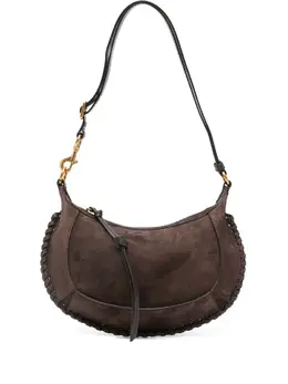 Isabel Marant Oskan topstitch suede shoulder bag 30788633