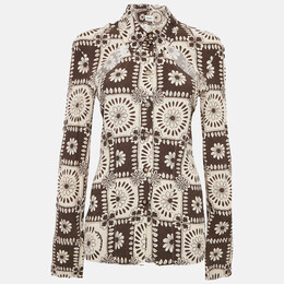 Nanushka: Коричневая блуза 