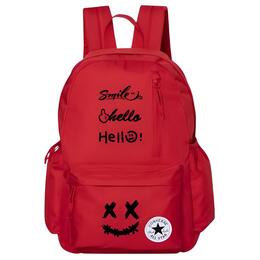 Converse Полиэстеровый рюкзак обычный унисекс красный, Letter Smile cv2213004ps-002(team378-st f2) | letter smile