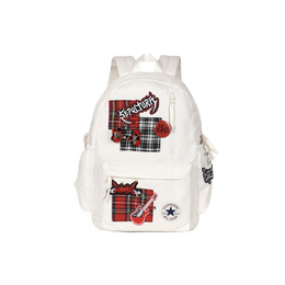 Converse Полиэстеровый рюкзак унисекс белый красный, White cv2413026ps-003(team186-绮梦酷囊) | white