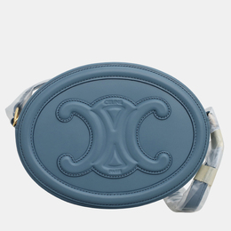 Celine: Голубая сумка через плечо 