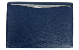 Coach Кожаный дорожный бумажник клатч мужской синий cg100g-deb