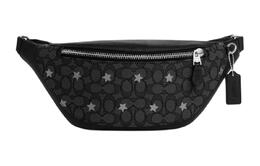 Coach Кожаная поясная сумка Warren Tubas мужская угольная и черная co921-svpht