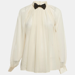 Elisabetta Franchi: Бежевая блуза 