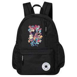 Converse Полиэстеровый рюкзак обычный унисекс черный, Sports Equipment Graffiti Print cv2213004ps-001（team378-ty x1） | sports equipment graffiti print