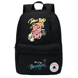 Converse Полиэстеровый рюкзак обычный унисекс Jet Black, Graffiti Bear cv2533284gs-011(team378-yh x1） | graffiti bear