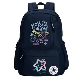 Converse Полиэстеровый рюкзак обычный унисекс темно-синий, Letter Graffiti cv2413026ps-001_ds(team378-tx1 | letter graffiti