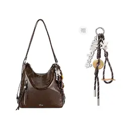 Disney Микки ПУ вощёная кожаная сумка через плечо женская коричневая, Yadan Wind Oil Wax Tote[Disney Box Comes with Charm] bmk-72090k | yadan wind oil wax tote[disney box comes with charm]