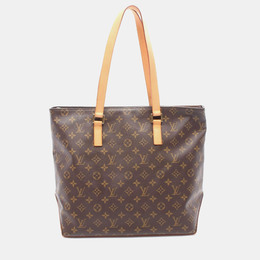 Louis Vuitton: Коричневая сумка-шоппер 