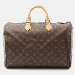 Louis Vuitton Speedy 35 Brown Monogram Canvas Shoulder Bag 1176624