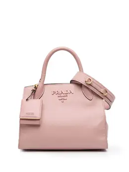 Prada 2010-2025 Small Saffiano Cuir Monochrome Top Handle Tote satchel 31903275