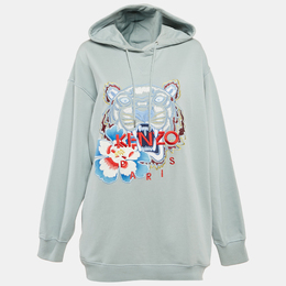 Kenzo: Голубая толстовка  Tiger