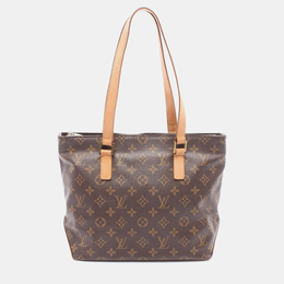 Louis Vuitton Cabas Piano Brown Monogram Canvas Shoulder Bag 1176947