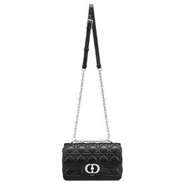 Christian Dior Женская черная кожаная сумка через плечо малого размера m9271pnio-m900