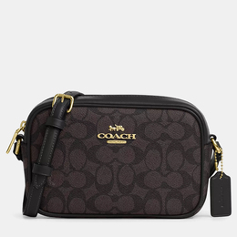 Coach Mini jamie Black Signature Canvas Camera Bag 1183125