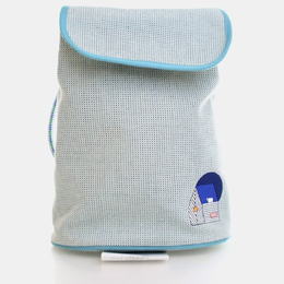 Hermes Les Cabanes Marine H Canvas Backpack 1184569