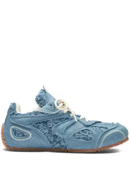 Axel Arigato Slow Runner frayed denim low-top sneakers 31364701