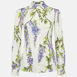 Dolce & Gabbana: Рубашка с растительным принтом 