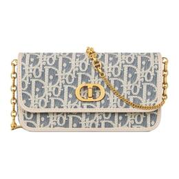 Christian Dior Сумка через плечо Miss Caro малая женская голубая s2389udfd-m925
