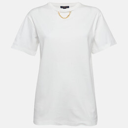 Louis Vuitton: Белая футболка 