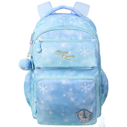 Disney Детский рюкзак из полиэстера серии Frozen разноцветный, Ice Snow Starry Blue [Refrigerator-Style Storage] 迪士尼护脊儿童双肩包 | ice snow starry blue [refrigerator-style storage]