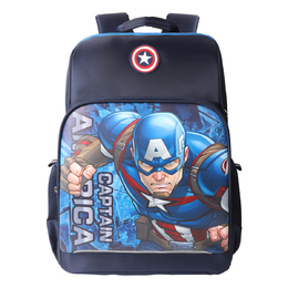 Disney Детский разноцветный рюкзак из полиэстера серии Marvel, Captain America[Cool Style] 迪士尼漫威书包 | captain america[cool style]