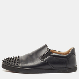 Christian Louboutin: Чёрные мокасины 