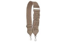 Fendi Кожаный ремешок для сумки женский бежевый 8av442ampif04y9