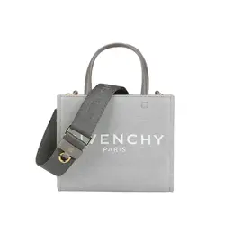 Givenchy Сумка тоут из натуральной кожи с деталями из коровьей кожи шоппер через плечо кроссбоди мини женская серая bb50n0b1fk-099