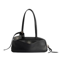 Balenciaga Женская черная сумка из телячьей кожи для боулинга маленького размера 8329202abnq1000