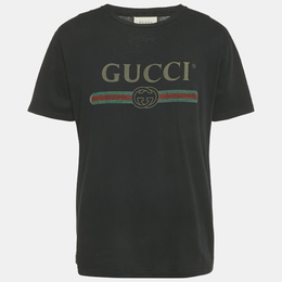 Gucci: Чёрная футболка 