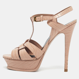 Saint Laurent Paris: Розовые сандалии  Tribute