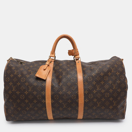 Louis Vuitton Monogram Canvas Keepall Bandouliere 60 Bag 1198867