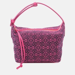 Loewe Pink/Purple Small Anagram Canvas Cubi Bag 1199739