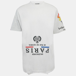 Balenciaga: Рваная футболка  Upside Down