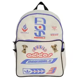 Adidas Полиэстеровый рюкзак унисекс бежевый и синий, Ivory & Blue jn6999(team378-ff f2) | ivory & blue