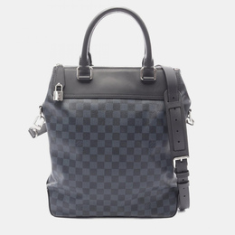 Louis Vuitton Greenwich Shoulder Tote Bag Damier Cobalt Canvas Leather 1203556