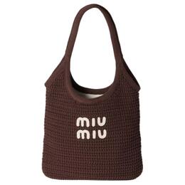 Miu Miu Хлопковая сумка-шоппер Айви 5bg231_acqy_f081w_v_mro