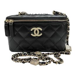 Chanel Барабанная кожаная сумка через плечо, женская черная ap4301-b18216-94305