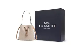 Coach Роуэн Искусственная Кожа Сумка Панама Женская Песочный Желтый и Тауп cbh07-svpwh