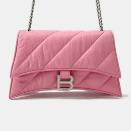 Balenciaga Crush XS Pink Leather Shoulder Bag 1205965