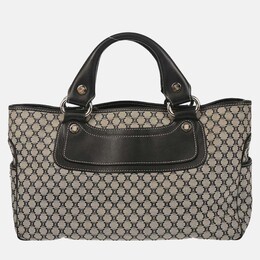 Celine: Серая сумка-шоппер 